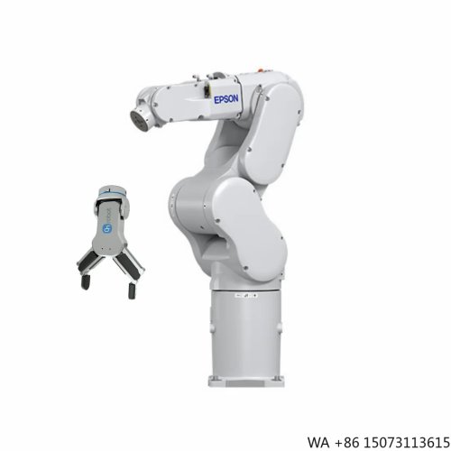 Compact 6-Axis Industrial Robot Arm with Parallel-Jaw Gripper for Precision Assembly and Material Handling