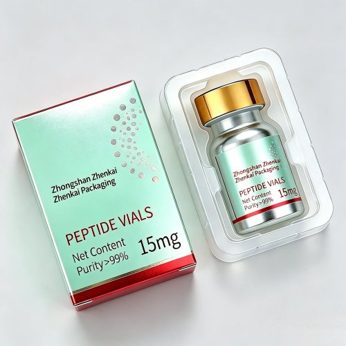 Holografische laserstickers op maat - luxe zelfklevende etiketten voor 3ml/5ml/10ml peptideflesjes, voor cosmetica en fitness