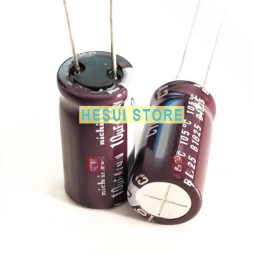 Nichicon 전해 콘덴서 10 µF 450 V 10×20 mm 고주파 장수명 105°C (CY 시리즈)