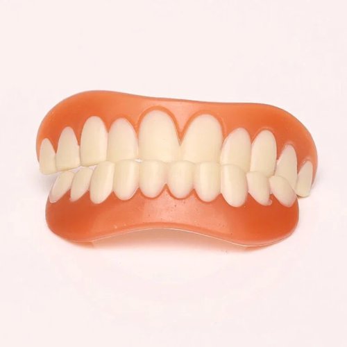 Silicone Fake Tooth Cover (Upper & Lower) — Cosmetic tooth cap / tooth sticker