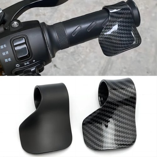 Clip de acelerador de fibra de carbono para moto y scooter eléctrico — ayuda de crucero para mantener velocidad, ahorra esfuerzo
