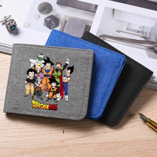 กระเป๋าสตางค์พับได้ Dragon Ball โกคู – ที่ใส่บัตรและเงิน สไตล์อนิเมะ สำหรับชาย หญิง เด็ก