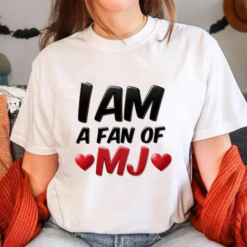 Michael Jackson unisex vintage T-shirt met print, korte mouw, casual rockstijl voor de zomer