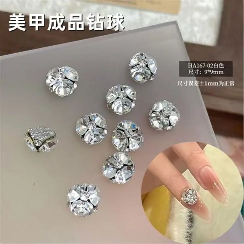 Strass cristallo per nail art (quadrati e tondi) confezione grande – pietre piatte decorative per unghie