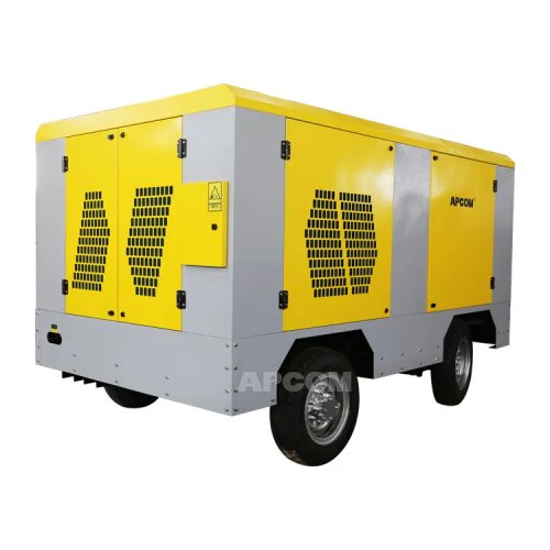 Compressor de Parafuso APCOM a Diesel para Minas — pressões disponíveis: 15 / 17 / 18 / 20 / 24 / 30 / 35 bar