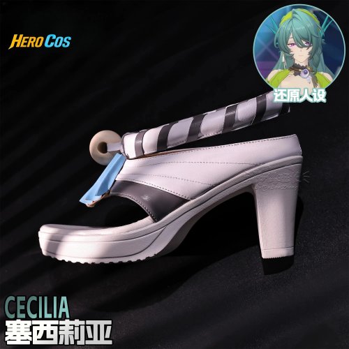 Chaussures cosplay Cecilia - Zenless Zone Zero, accessoire de costume héroïne (Halloween / conventions)