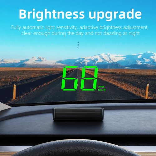 Head-Up Display (HUD) M2 HD per auto – tachimetro GPS km/h, proiettore su parabrezza, universale