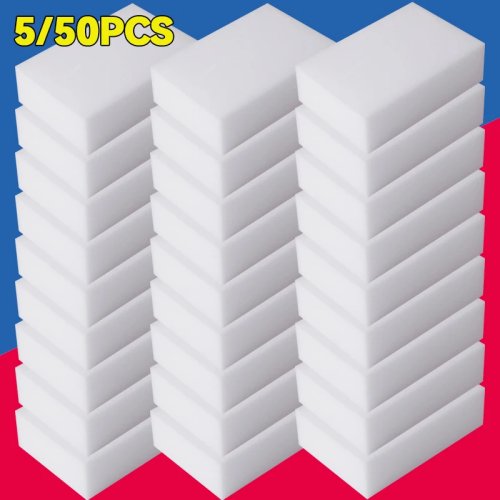 Esponja mágica de melamina – Pack de 5 o 50, borrador para limpiar cocina y baño