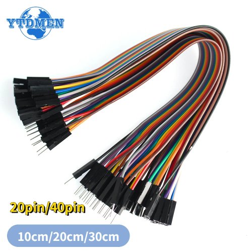 Dupont jumperkabels 10/20/30 cm — M-M, M-F, F-F, 20/40 pin voor Arduino DIY-kit