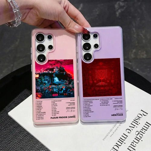 เคส TPU ใส 2-in-1 T‑Tayc (นักร้องชาวฝรั่งเศส) พร้อมที่ใส่บัตรสีสันถอดได้ สำหรับ Samsung Galaxy S26–S22