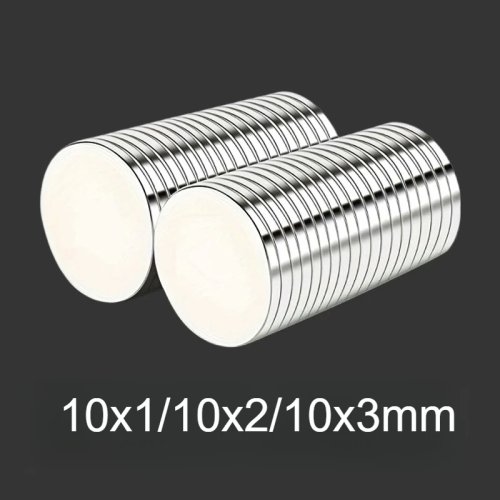 Runde Kühlschrank- & Whiteboard-Magnete 10×1 / 10×2 / 10×3 mm – 20/50/100 Stück, kleine Haftmagnete für Büro, Küchenaufbewahrung und Basteln (Nail Art)