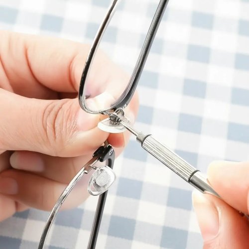 Kit mini de réparation lunettes 3-en-1 — Tournevis pour verres, montures et petits accessoires