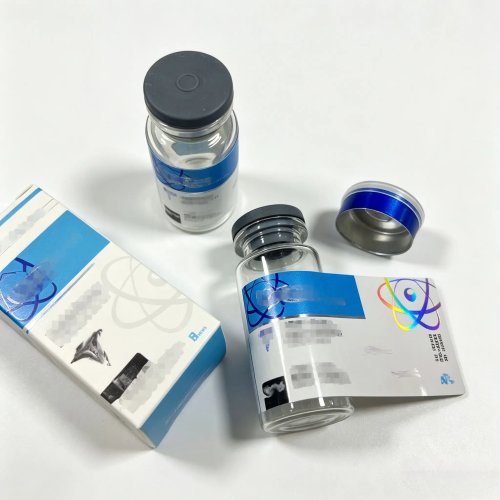Vinyl-Aufkleber (ungiftig) in Industriequalität & individuelle Verpackungsboxen für Peptid-Produkte — Klebeetiketten für 3 ml, 5 ml, 10 ml