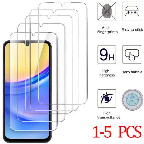 9H Tempered Glass Screen Protector for Samsung Galaxy A15/A16/A56/A36/A17/A14/A25/A24/A55/A53/A52/A57/A37/A34/A35