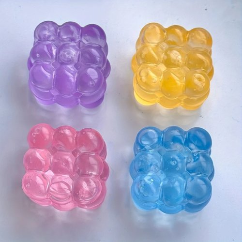 Squishy en forma de uva transparente - super suave, juguete antiestrés para apretar