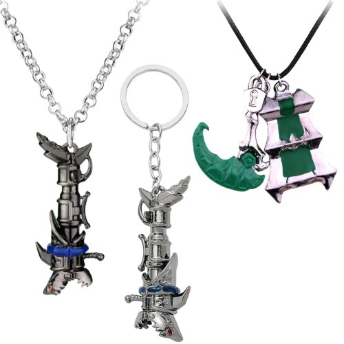 Llavero League of Legends (Arcane) Jinx Fishbone – colgante para cosplay y mochila, accesorio/prop de la serie TV 2024, regalo