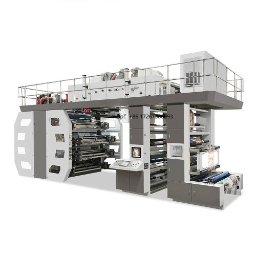 Máy in flexo 8 màu kiểu Central Impression, tốc độ cao, trang bị tháp đôi