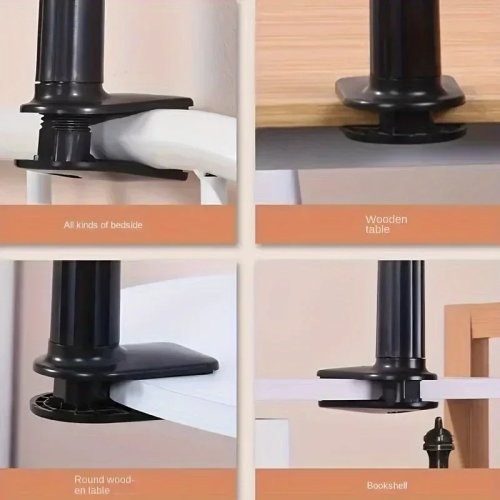 Soporte ajustable para celular y tablet — para buró y escritorio (brazo abatible)