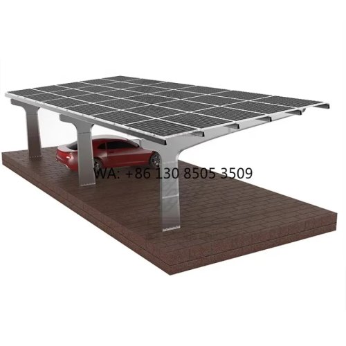 Solar steel carport — modern solar-powered carport structure for cars, CE certified, easy installation