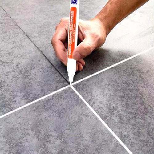 Wodoodporny marker do fug 1/5/10 szt. – Korektor fug do płytek (podłoga/łazienka), końcówka pędzelkowa