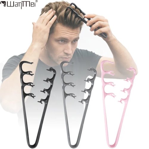 Men's Volumizing Wide-Tooth Detangling Comb — Styling Tool for Curly, Wavy & All Hair Types