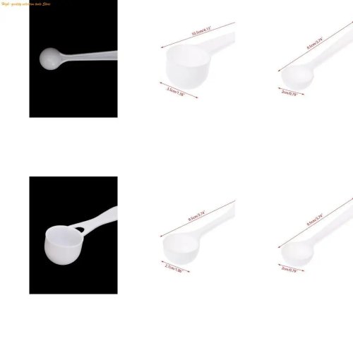 Lot de cuillères doseuses pour lait en poudre (1 g, 3 g, 5 g, 10 g) - Cuillères pour préparation infantile, café, céréales, nourriture pour animaux