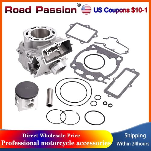 ชุดกระบอกสูบ 66.4 มม. พร้อมลูกสูบและปะเก็น สำหรับ Yamaha YZ250 (YZ250G, 50th) - รหัส 5UP-11633-00-00 / 5CU-11603-11-00