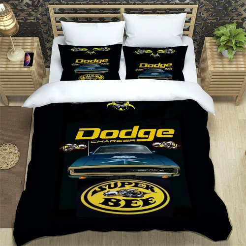 D-Dodge 3点セット ベッドリネン（トレンディなプリント）- 掛け布団カバー＋枕カバー、子供と大人向け、誕生日ギフトに