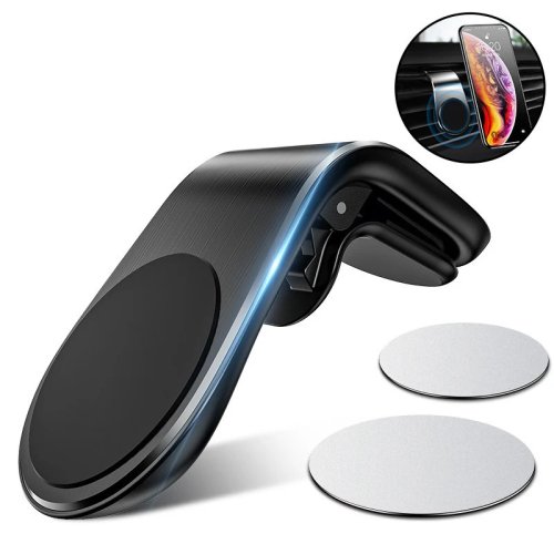 Magnetyczny uchwyt samochodowy na kratkę nawiewu, obrotowy 360°, stojak na telefon do iPhone, Samsung, Huawei