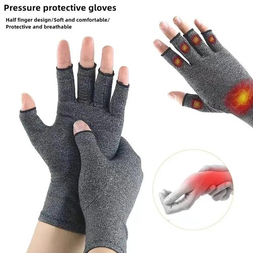 Guantes de compresión para artritis en algodón - Soporte de muñeca y alivio del dolor articular, para hombre y mujer