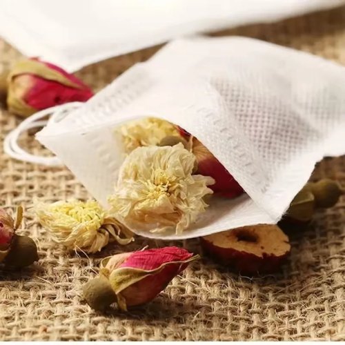 2025 New Disposable Scented Empty Tea Bags with String — Heat‑Seal Filter Paper for Loose Tea & Chinese Herbal Medicine