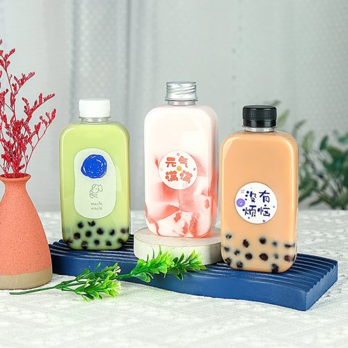 400ml plastic water bottle with lid — reusable drink bottle for water & beverages, portable
