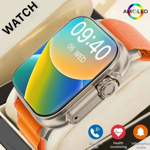 Đồng hồ thông minh LAXASFIT Bluetooth nghe gọi, thông báo tin nhắn và đo nhịp tim — Đồng hồ thể thao cho Android/iOS (Unisex)