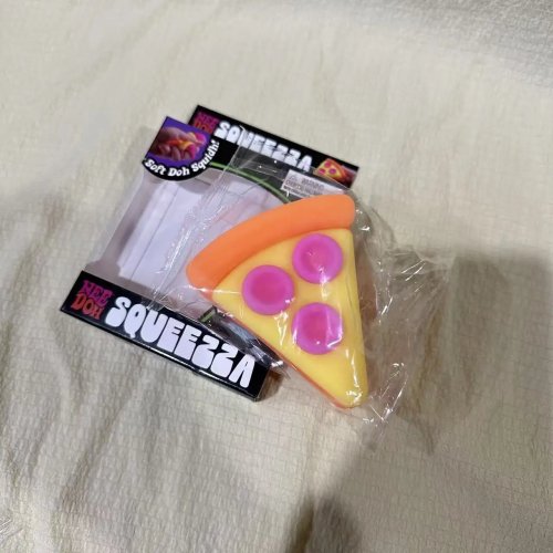 Needoh Pizza Fidget Cube sensorisch – Squishy Anti‑Stress‑Würfel zur Beruhigung & besseren Konzentration (ADHD)