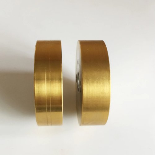 2 unidades Rodillos de presión (liso + ranurado) Ø50×Ø12×14T, izquierda y derecha – 130.003.359/130.003.360