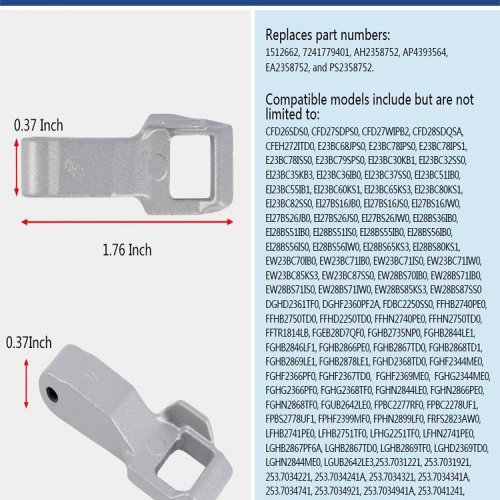 MFG63099101 Zaczep/zamek drzwi pralki — Część zamienna do LG i Kenmore