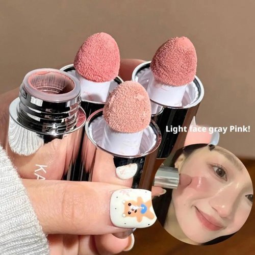Colorete líquido velvet mate con aplicador de esponja — larga duración, efecto natural, ilumina y define el rostro