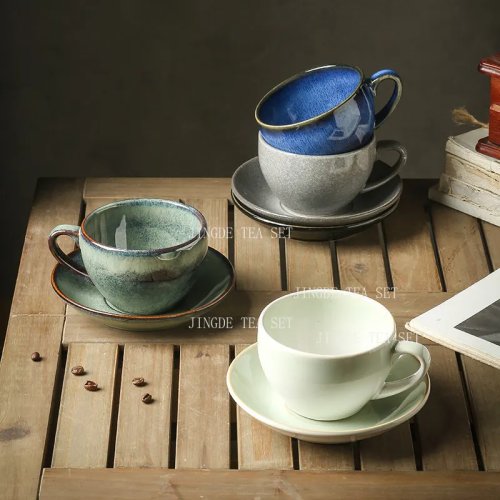 Tasse à café en céramique à glaçure de type 'kiln transmutation', style chinois, résistante à haute température, tasse pour lait/thé