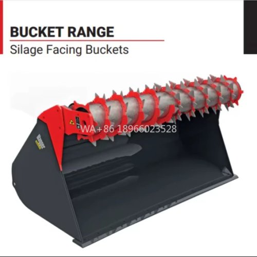 Gầu xúc silage cho telehandler/xe nâng kèm càng kẹp (grapple) — Chịu tải nặng, hiệu suất cao