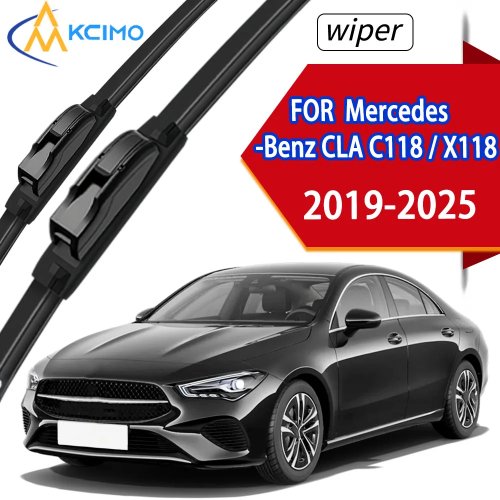 메르세데스‑벤츠 CLA(C118/X118) 2019–2025 전면 와이퍼 블레이드 2개 세트, 노화 방지 고무 — 교체용