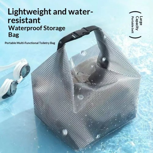 Sac étanche à cordon grand format – pochette pour vêtements mouillés, piscine, sport et articles de toilette