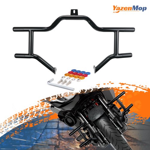 Barra protetora do motor dupla e plana para Harley Touring 2009–2024 — Road Glide / Street Glide / Road King / Electra Glide