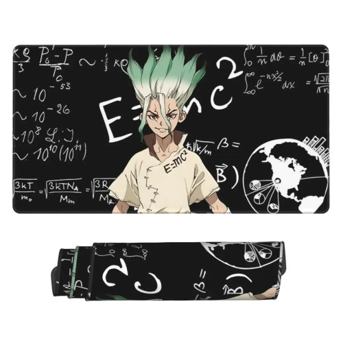 Duża podkładka pod mysz Senku (Dr. Stone) — XL mata na biurko do klawiatury i laptopa