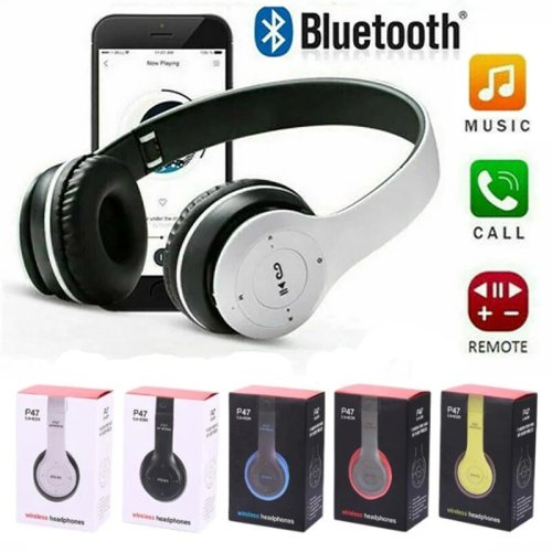 Bezprzewodowe słuchawki Bluetooth P47 z redukcją szumów — Zestaw hands-free do iPhone, Samsung, Huawei
