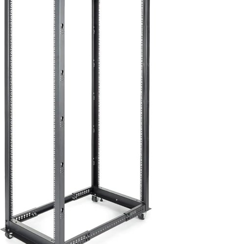 StarTech 42U 4포스트 오픈 프레임 서버랙 19인치, 장착 깊이 101cm, 하중 600kg, 캐스터 포함