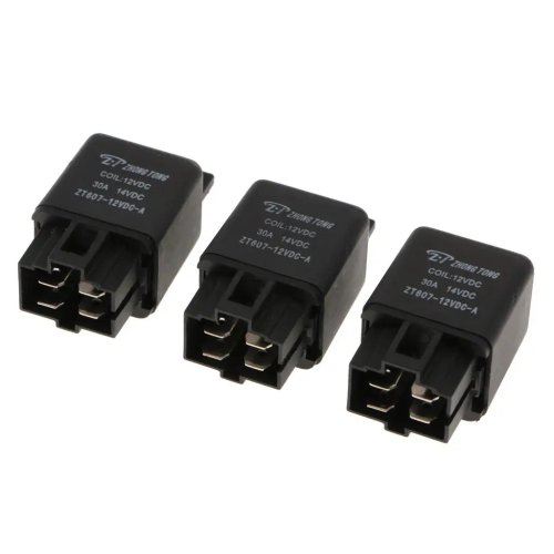 3pcs 12V 30A 4-pin SPST heavy-duty automotive relay