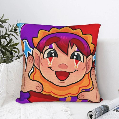 Funda de cojín Tomodachi Life (payaso) 45×45 cm, poliéster con cremallera