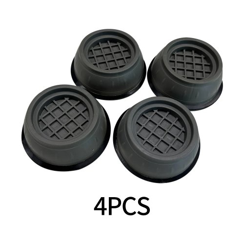 Pack de 4 Almohadillas de Goma Antivibración para Lavadora y Frigorífico — Antideslizantes y Silenciosas