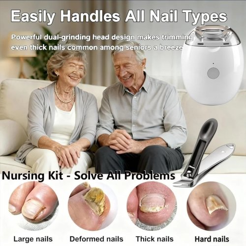 Máy cắt móng tay điện tự động 3 trong 1 — mài và đánh bóng 360° siêu êm, cho cả gia đình (Mẫu mới 2026)