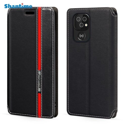 Doro 8100 Plus Leather Wallet/Flip Case with Magnetic Closure and Card Slot – for 6.09"